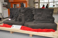 Model Braunova Betléma vytvořený na pískové 3D tiskárně vystavený na strojírenském veletrhu v Brně