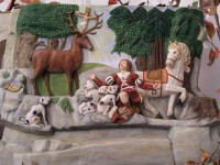 Plaster casting of Braun's Nativity Scene - polychromy.