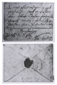 Letter of M. B. Braun to padre Johann B. Starckh to Otz on 3. 8. 1718.