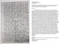 Brief M. B. Brauns an Pater Johann B. Starck tun Otz vom 3. 8. 1718 mit tschechischen Übersetzung.